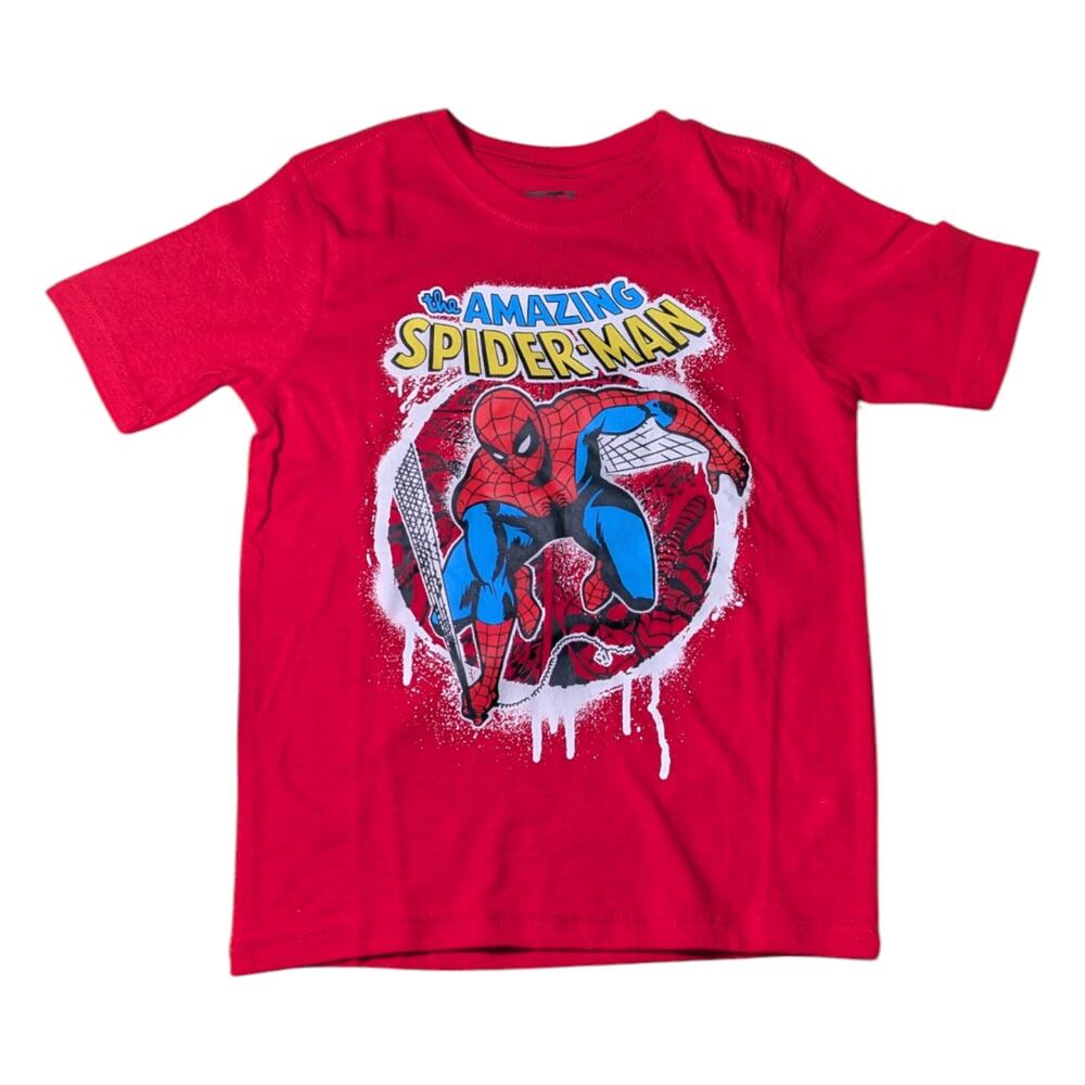 Spiderman Kids Graphic T Shirt Size XS 4-5 New With Tags